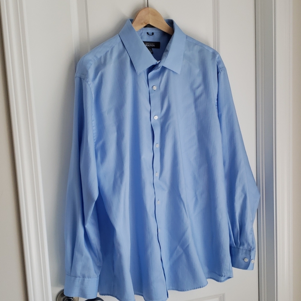 Light Blue Kenneth Cole Reaction Dress Shirt XXL